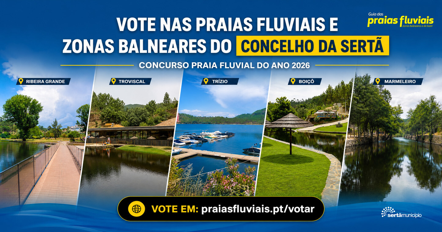 Zonas Balneares do concelho da Sertã candidatas a Praia Fluvial do Ano